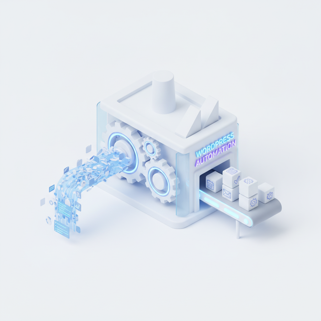 Visualizing the simplification of complex business tasks into smooth automated flows.