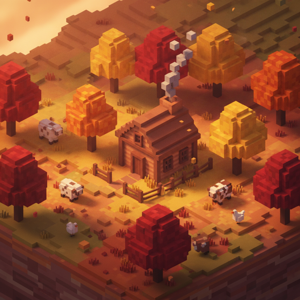 Portfolio item showcasing a cozy simulation/farming game.