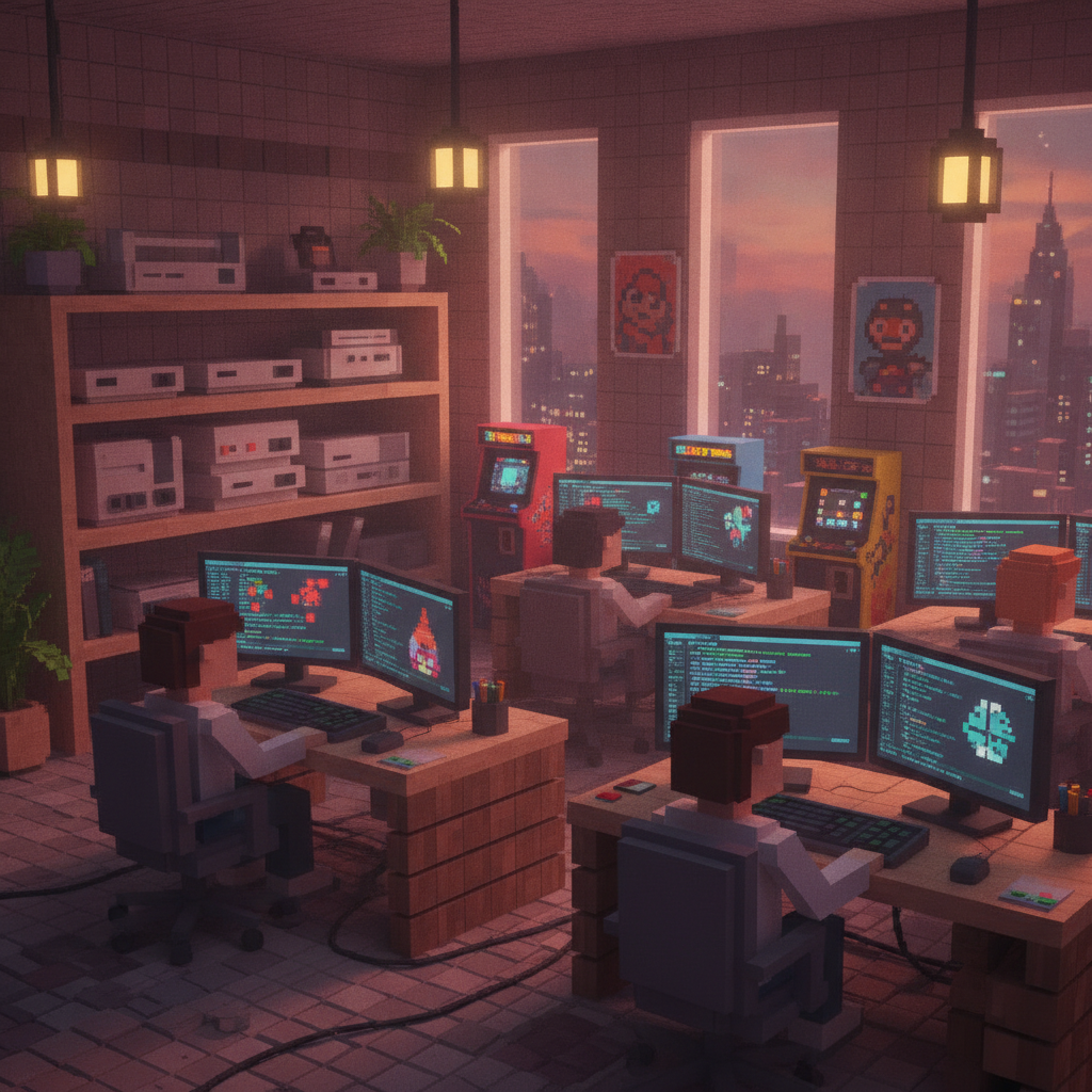An illustration representing the creative spirit of the game development team.